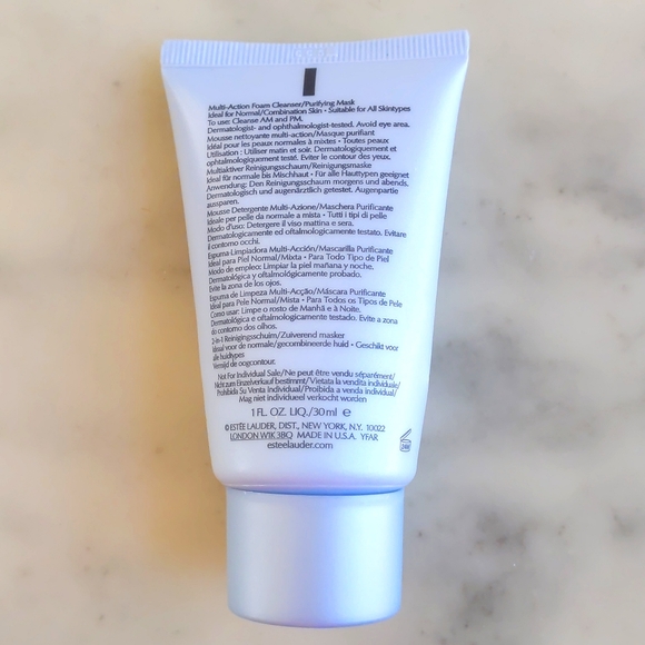 New Estee Lauder Perfect Clean Multi-Action Foam Cleaner/Purifying Mask 30ml. - Picture 2 of 2